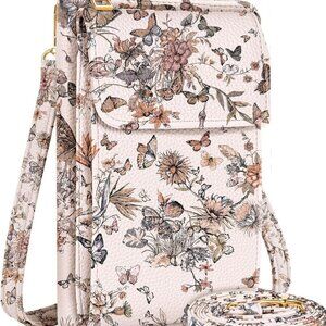 Cell Phone Purse Crossbody Bags for Women - Cute Design Leather Cellphone Bag Sm